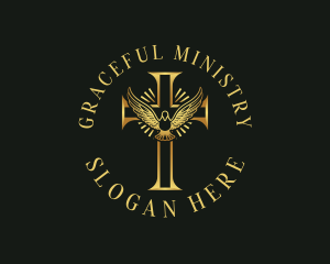 Ministry - Ministry Dove Cross logo design