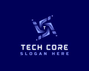 Cyber Technology AI logo design