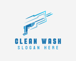 Washer - Pressure Washer Spray logo design