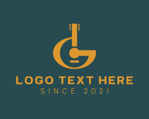 Acoustic - Acoustic Letter G Guitar logo design