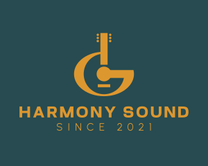 Acoustic - Acoustic Letter G Guitar logo design