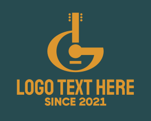 Classic Letter G Guitar Logo