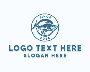 Angler - Tuna Fishing Marina logo design