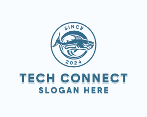 Fishery - Tuna Fishing Marina logo design