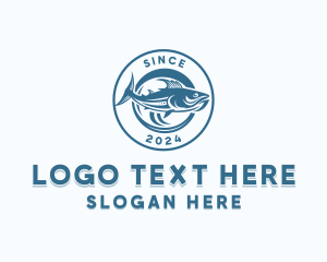 Seafood - Tuna Fishing Marina logo design