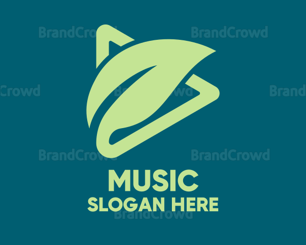Green Organic  Leaf Logo