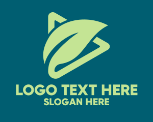 Plant - Green Organic  Leaf logo design