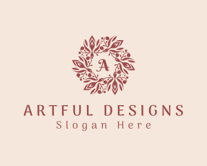 Elegant Wreath Jewelry logo design