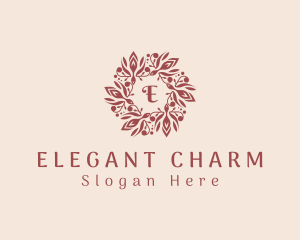 Elegant Wreath Jewelry logo design