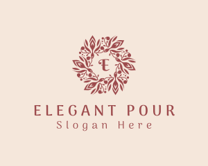 Elegant Wreath Jewelry logo design