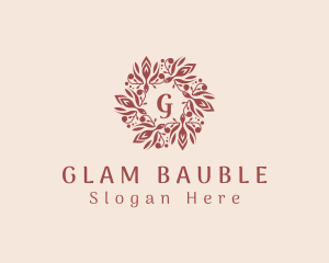 Elegant Wreath Jewelry logo design