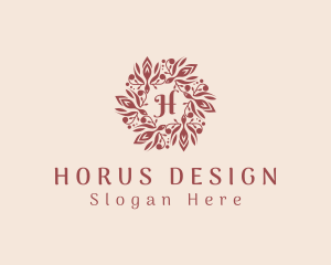 Elegant Wreath Jewelry logo design