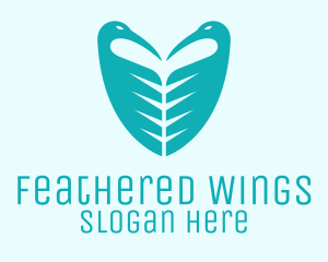 Bird Wings Shield logo design