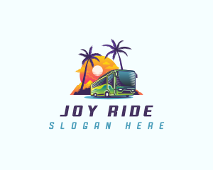Ride - Tropical Shuttle Bus Tour logo design