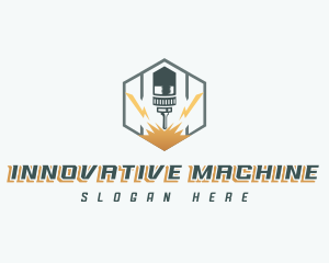 Machine - Machine Laser Cutter logo design