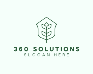 Floral Minimalist Plant Sustainability logo design