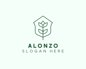 Floral Minimalist Plant Sustainability logo design