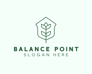 Floral Minimalist Plant Sustainability logo design