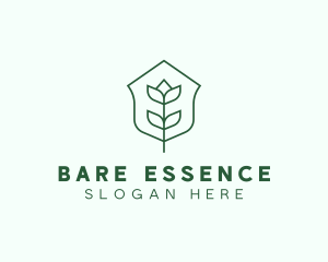 Floral Minimalist Plant Sustainability logo design