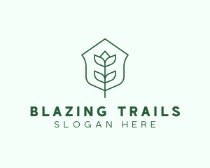 Floral Minimalist Plant Sustainability logo design