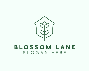 Floral Minimalist Plant Sustainability logo design