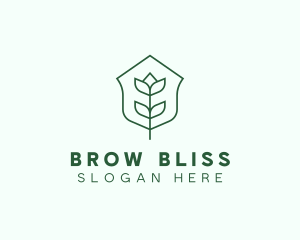 Floral Minimalist Plant Sustainability logo design