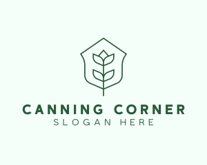 Floral Minimalist Plant Sustainability logo design