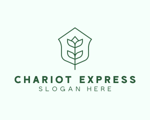 Floral Minimalist Plant Sustainability logo design