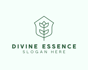 Floral Minimalist Plant Sustainability logo design