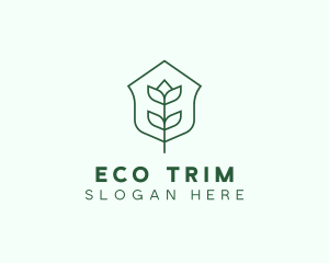 Floral Minimalist Plant Sustainability logo design