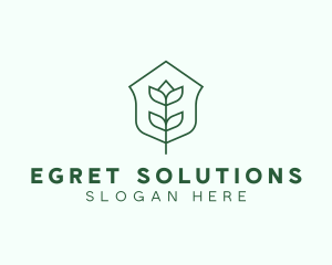 Floral Minimalist Plant Sustainability logo design