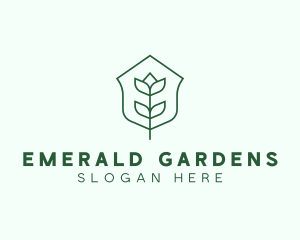 Floral Minimalist Plant Sustainability logo design