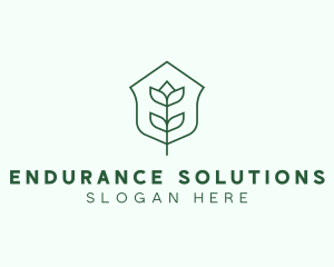 Floral Minimalist Plant Sustainability logo design