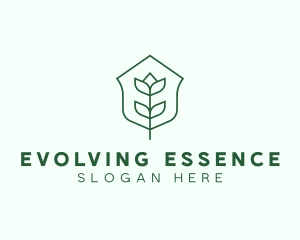 Floral Minimalist Plant Sustainability logo design