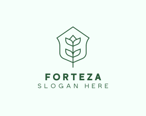 Floral Minimalist Plant Sustainability logo design