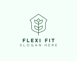 Floral Minimalist Plant Sustainability logo design