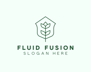 Floral Minimalist Plant Sustainability logo design