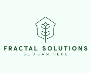 Floral Minimalist Plant Sustainability logo design