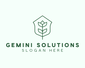 Floral Minimalist Plant Sustainability logo design