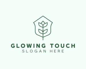 Floral Minimalist Plant Sustainability logo design