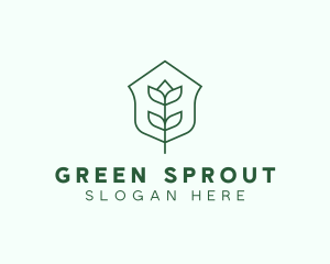 Floral Minimalist Plant Sustainability logo design