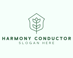 Floral Minimalist Plant Sustainability logo design