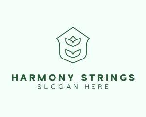 Floral Minimalist Plant Sustainability logo design