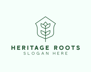 Floral Minimalist Plant Sustainability logo design