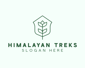 Floral Minimalist Plant Sustainability logo design