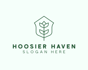 Floral Minimalist Plant Sustainability logo design