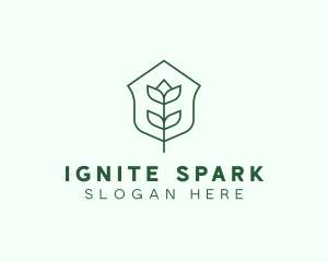 Floral Minimalist Plant Sustainability logo design