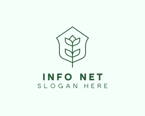 Floral Minimalist Plant Sustainability logo design