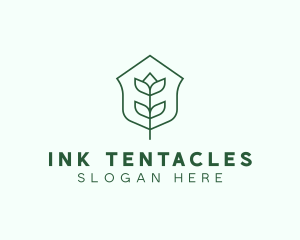 Floral Minimalist Plant Sustainability logo design