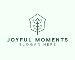 Floral Minimalist Plant Sustainability logo design